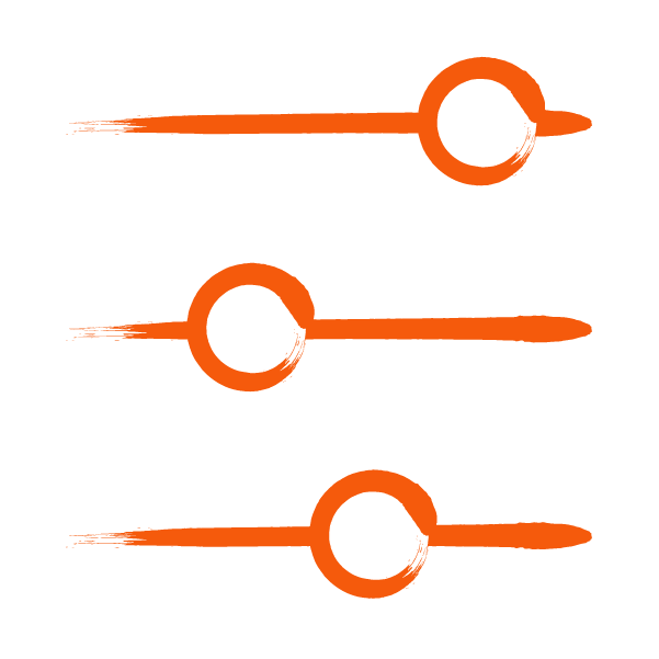 Personalisation slider icon orange